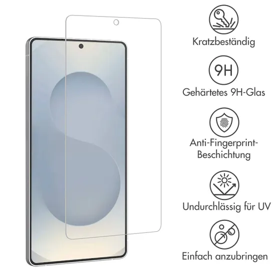 Accezz 2 pack glass voor Samsung Galaxy S25 Edge Transparant