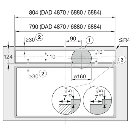 Miele DAD 4870 Levantar Obsidiaanzwart