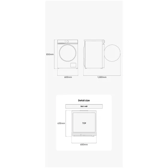 Samsung SuperSpeed 6000-serie WW11DG6B25LB Zwart