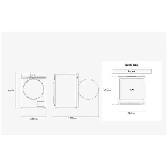 Samsung SuperSpeed 6000-serie WW11DG6B25LB Zwart