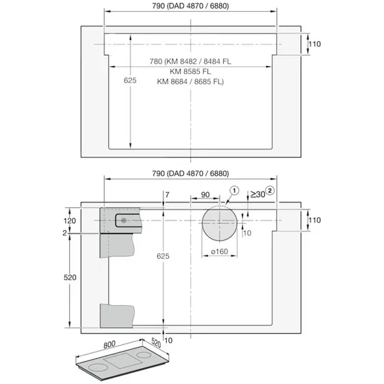 Miele DAD 6880 LevantarAmbient Obsidiaanzwart