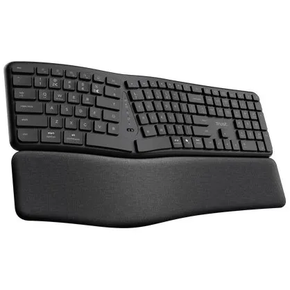 Trust KEYRA ERGO MULTI CONNECT WIRELESS KEYBOARD US