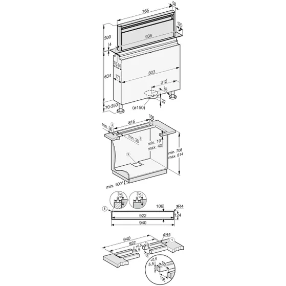 Miele DAD 6980 LevantarAmbient Obsidiaanzwart
