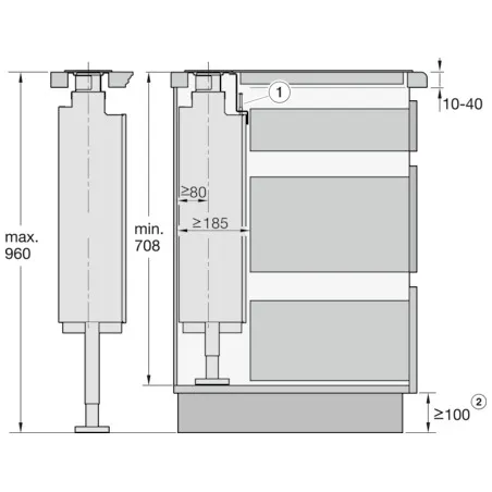 Miele DAD 6980 LevantarAmbient Obsidiaanzwart