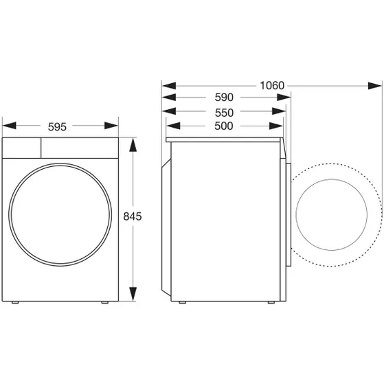 Hisense WF3S9043BW3/BLX