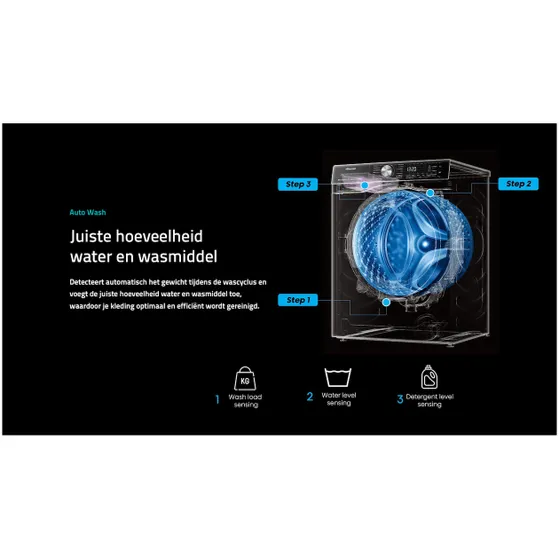 Hisense WF5S1045BB Zwart