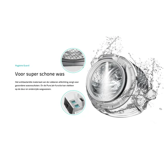 Hisense WF5S1045BB Zwart