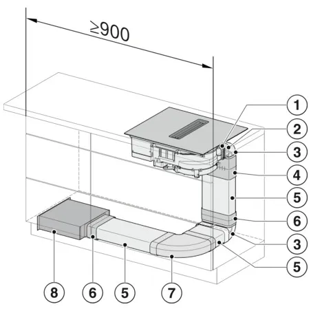 Miele KMDA 5649 FL BNI Zwart