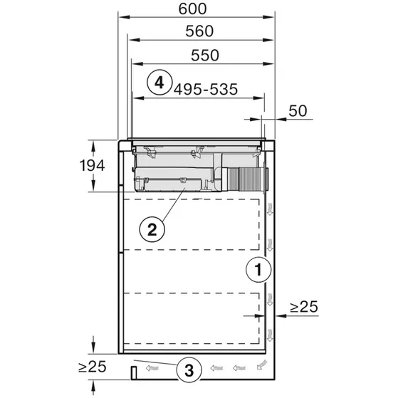 Miele KMDA 5649 FL BNI Zwart