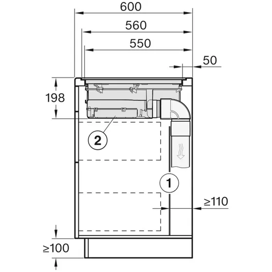 Miele KMDA 5649 FL BNI Zwart