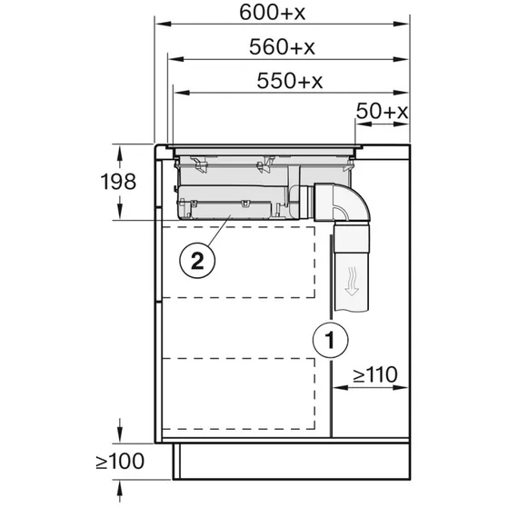 Miele KMDA 5649 FL BNI Zwart