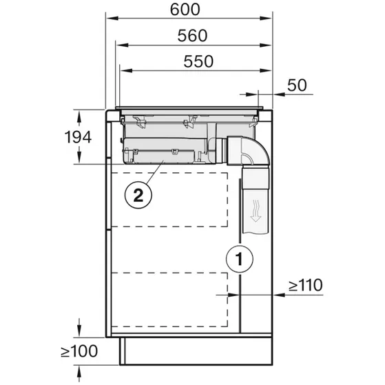 Miele KMDA 5649 FL BNI Zwart