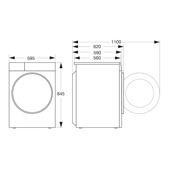 Hisense WF5S1045BW