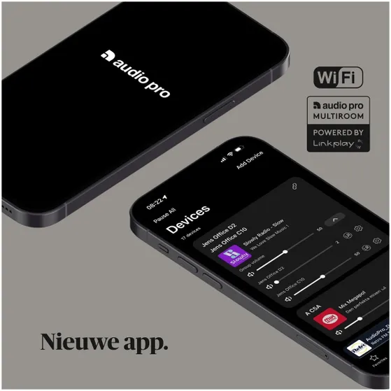 Audio Pro A10 W-Series Multiroom Zwart