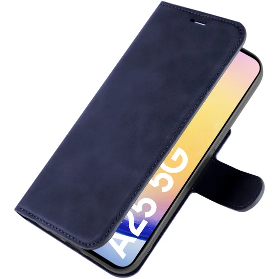 Just in Case Premium Wallet Case voor Samsung A25 Blauw