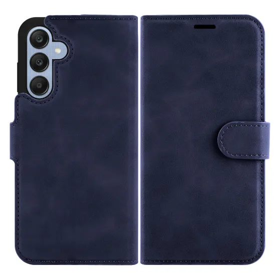 Just in Case Premium Wallet Case voor Samsung A25 Blauw