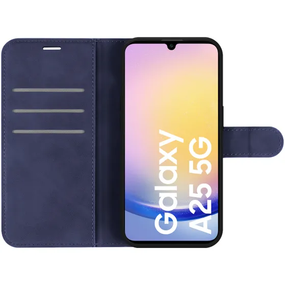 Just in Case Premium Wallet Case voor Samsung A25 Blauw