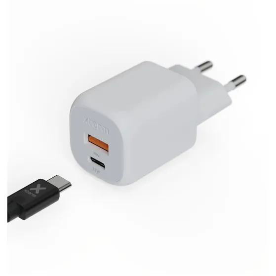 Xtorm GaN2-Ultra Charger 35W 1xUSB-C USB-A Wit