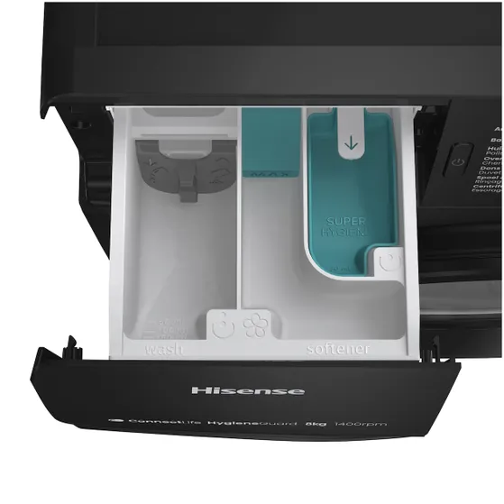 Hisense WF3V843BB/BLX Zwart