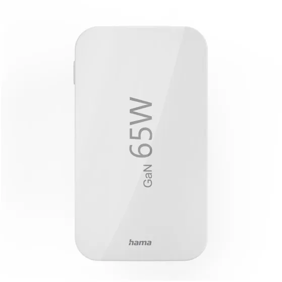 Hama Snellader 2x USB-C 1x USB-A  platte mini-oplader PD 65 W Wit