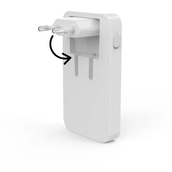 Hama Snellader 2x USB-C 1x USB-A  platte mini-oplader PD 65 W Wit