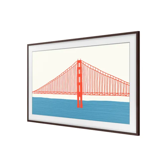 Samsung Verwisselbare lijst 43 inch The Frame Modern - Walnoothout look (2024/2023/2022/2021) Walnoot