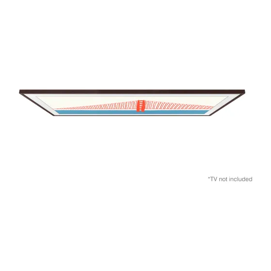Samsung Verwisselbare lijst 50 inch The Frame Modern - Walnoothout look (2023-2025) Walnoot