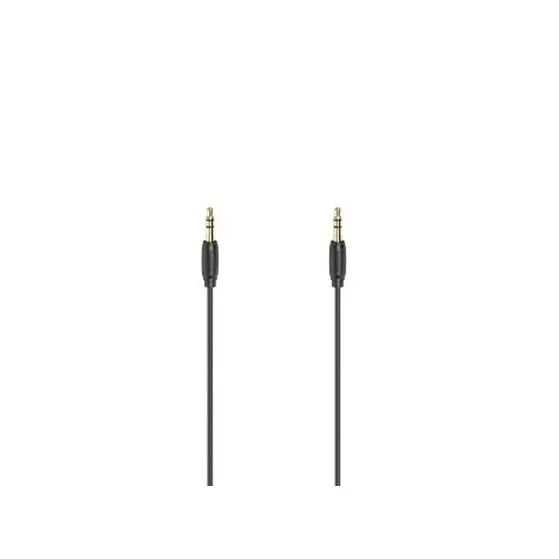 Hama Audiokabel, 3,5 mm jack - 3.5mm jack stereo, verguld, ultradun, 0,5 m