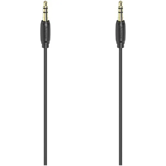 Hama Audiokabel, 3,5mm jack - 3,5mm jack, stereo, verguld, ultradun, 1,5 m