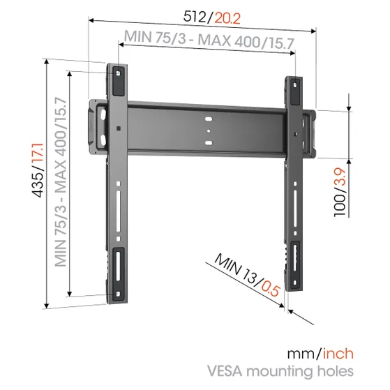Vogels TVM 5505 Zwart
