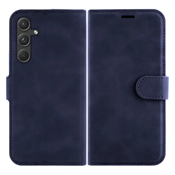 Just in Case Premium Wallet Case voor Samsung A55 Blauw