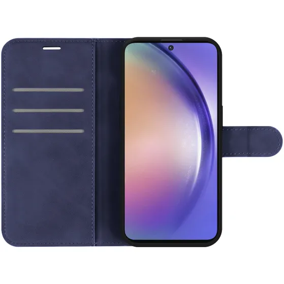 Just in Case Premium Wallet Case voor Samsung A55 Blauw