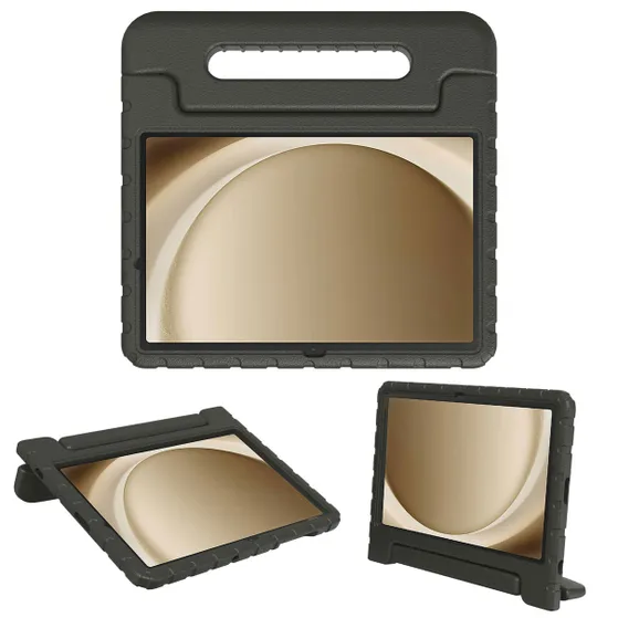 Accezz Kidsproof Backcover met handvat voor de Samsung Galaxy Tab A9 Plus Zwart