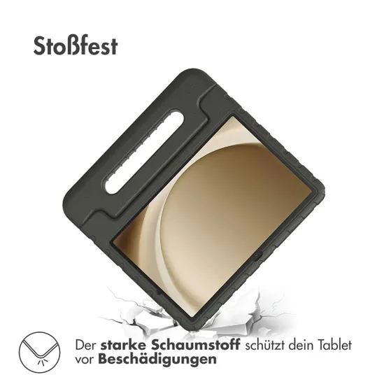 Accezz Kidsproof Backcover met handvat voor de Samsung Galaxy Tab A9 Plus Zwart