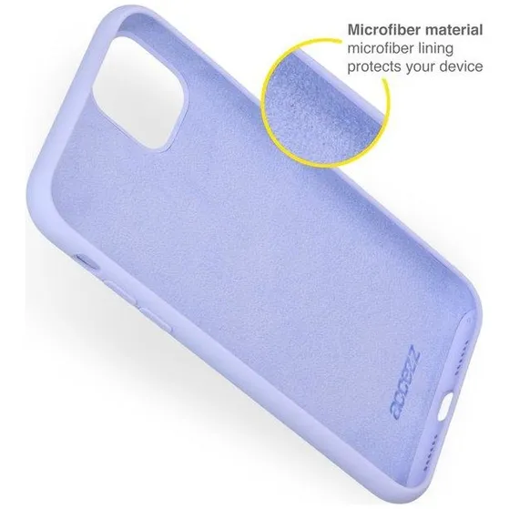 Accezz Liquid Silicone Backcover iPhone 13 Mini Paars