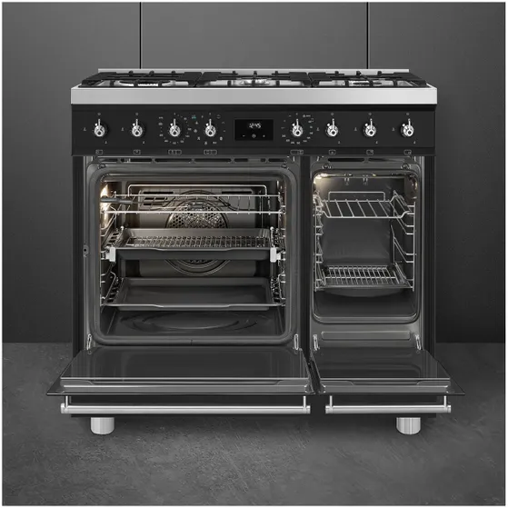 Smeg C92GPMBNLK2 Mat zwart