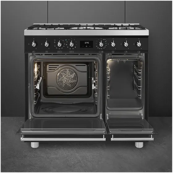 Smeg C92GPMBNLK2 Mat zwart