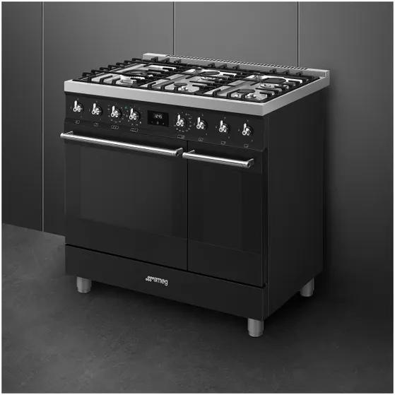 Smeg C92GPMBNLK2 Mat zwart