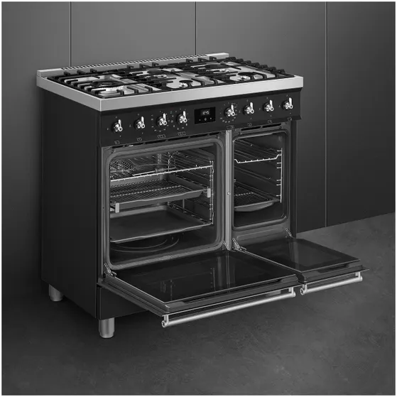 Smeg C92GPMBNLK2 Mat zwart