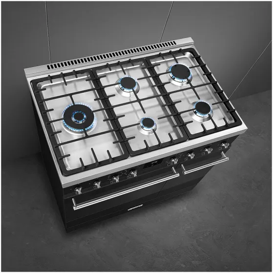 Smeg C92GPMBNLK2 Mat zwart