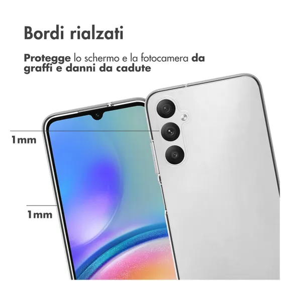 Accezz Clear Backcover Samsung Galaxy A05s Transparant