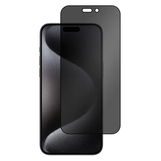 Just in Case Privacy Tempered Glass voor Apple iPhone 15 Pro Max