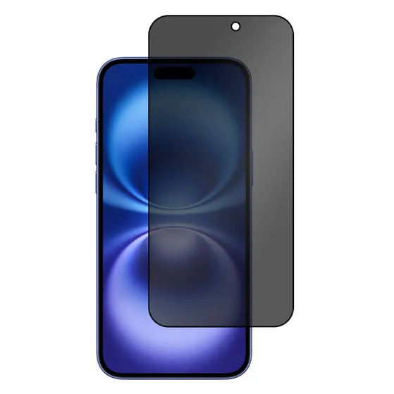 Just in Case Privacy Tempered Glass voor Apple iPhone 16