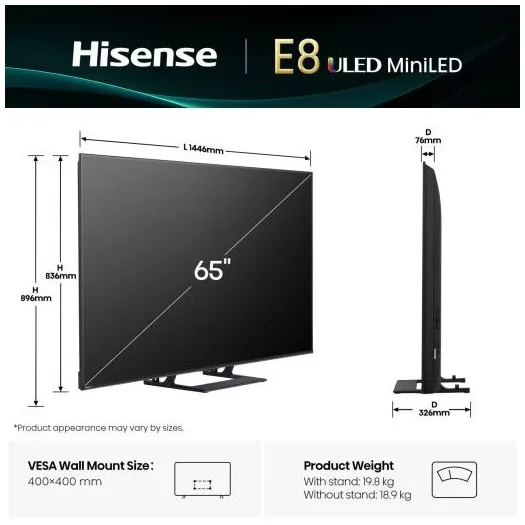 Hisense Mini-LED 65E8Q (2025)