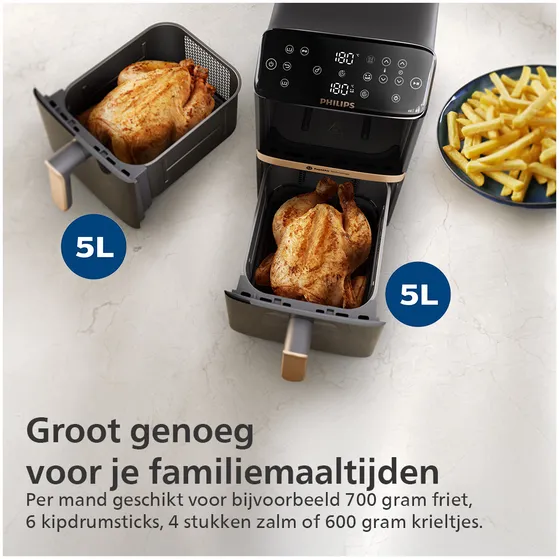 Philips NA462/70 Dual Stack Zwart