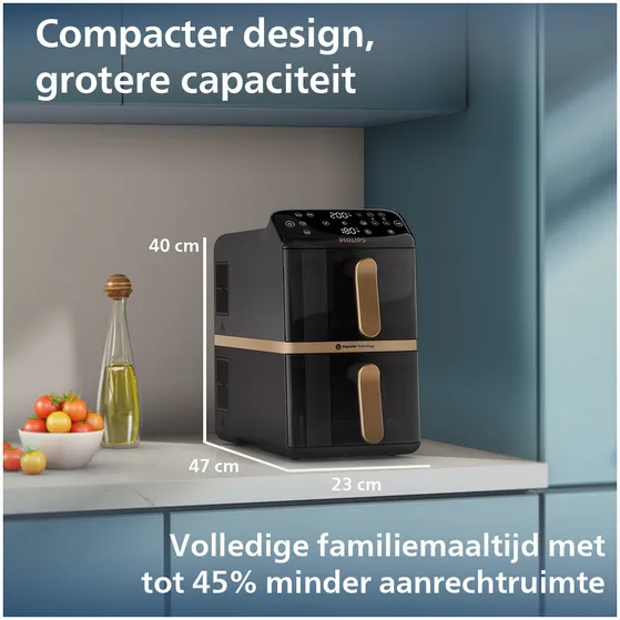 Philips NA462/70 Dual Stack Zwart