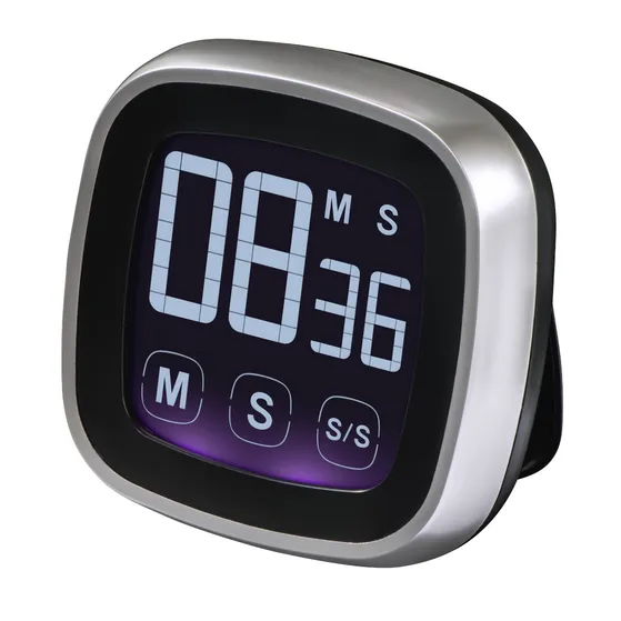 Xavax Keukentimer Touch digitaal Zilver/zwart