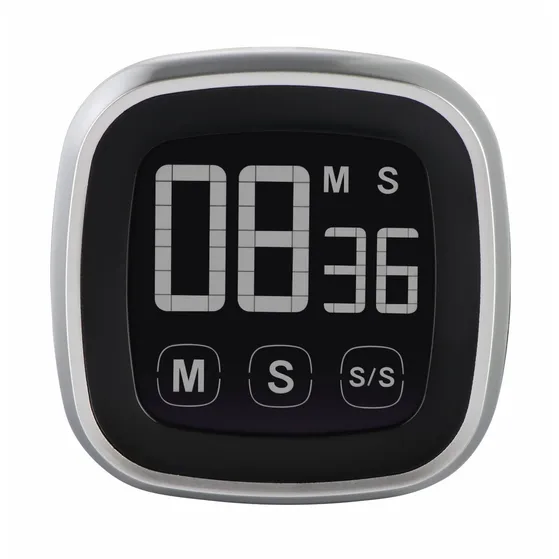 Xavax Keukentimer Touch digitaal Zilver/zwart