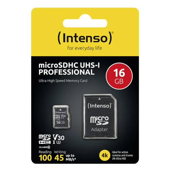 Intenso microSD Card UHS-I Professional 16GB