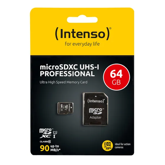Intenso microSD Card UHS-I Professional 64GB